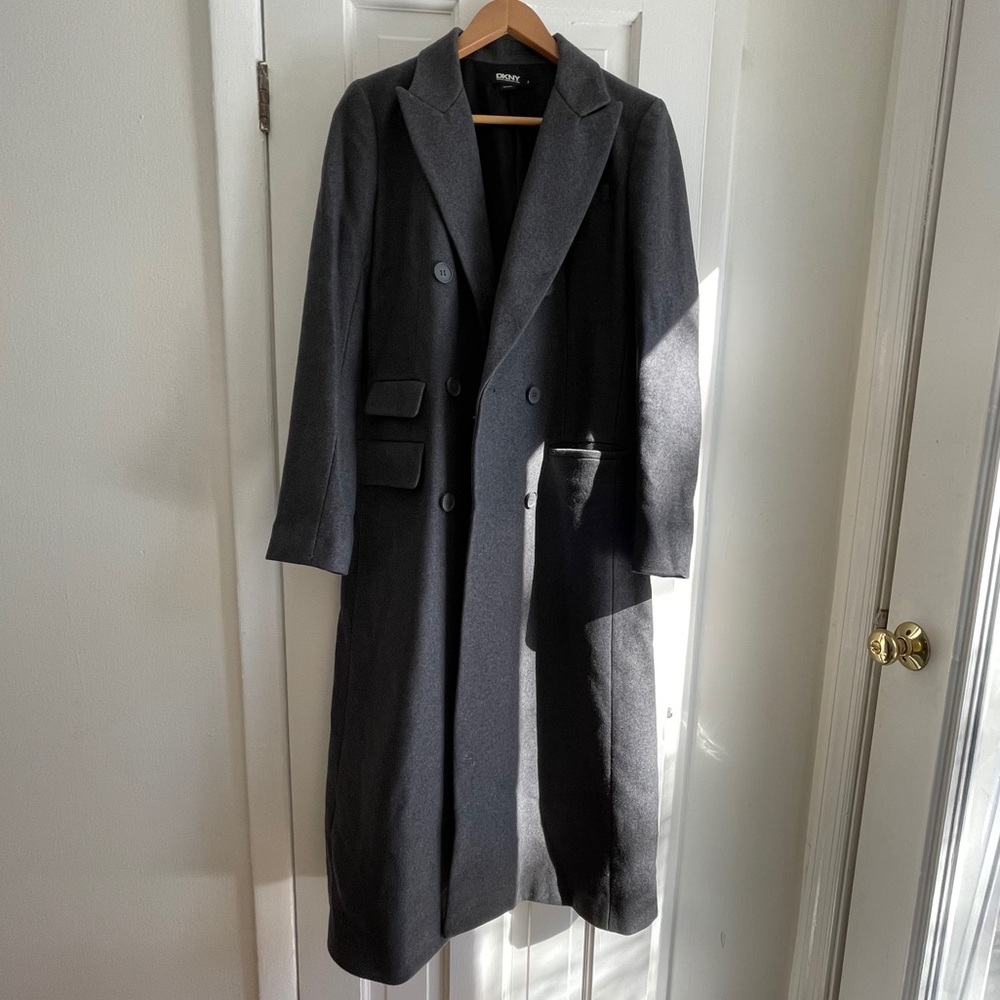 DKNY wool trench coat
